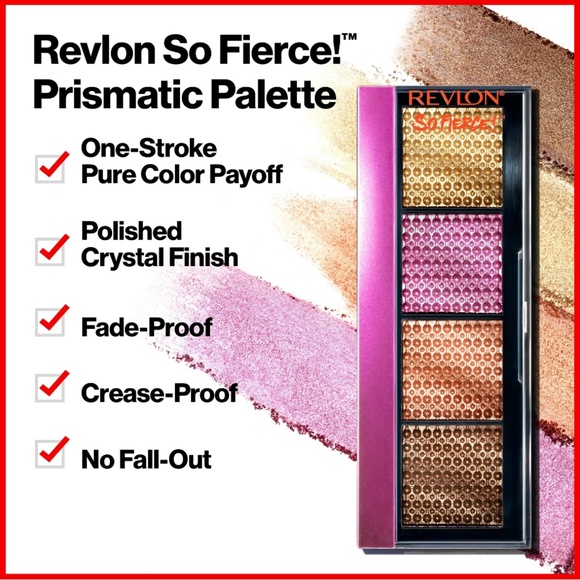 Revlon So Fierce Prismatic, Long Lasting Matte and Pearl Cream Eyeshadow Palette - Picture 2 of 8